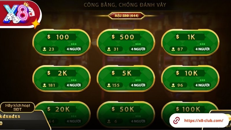Giới thiệu game mậu binh X8 Club Giới thiệu game mậu binh X8 Club