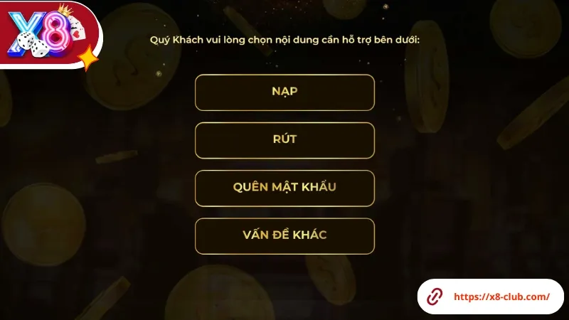 X8 Club có hệ thống hỗ trợ CSKH chu đáo, nhiệt tình X8 Club có hệ thống hỗ trợ CSKH chu đáo, nhiệt tình